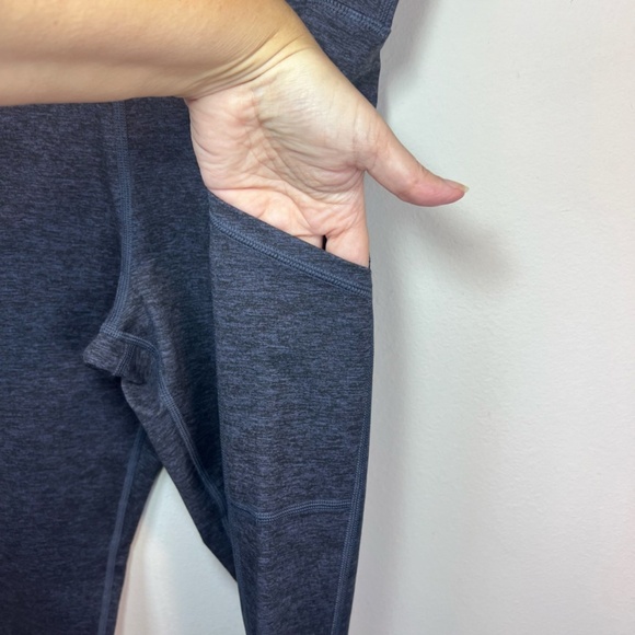 Offline By Aerie Womens The Hugger Hi-Rise Legging Navy Blue Heather NEW XL Long - Picture 2 of 15